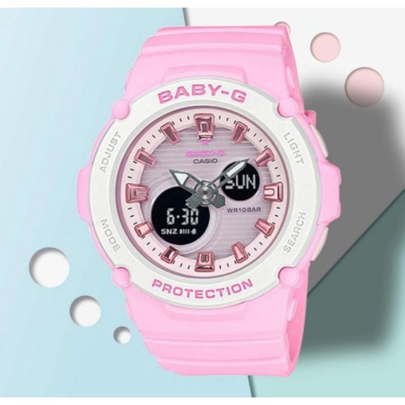 Jam Tangan Baby G Dualtime Wanita Jam Tangan Terlaris Water Resistant