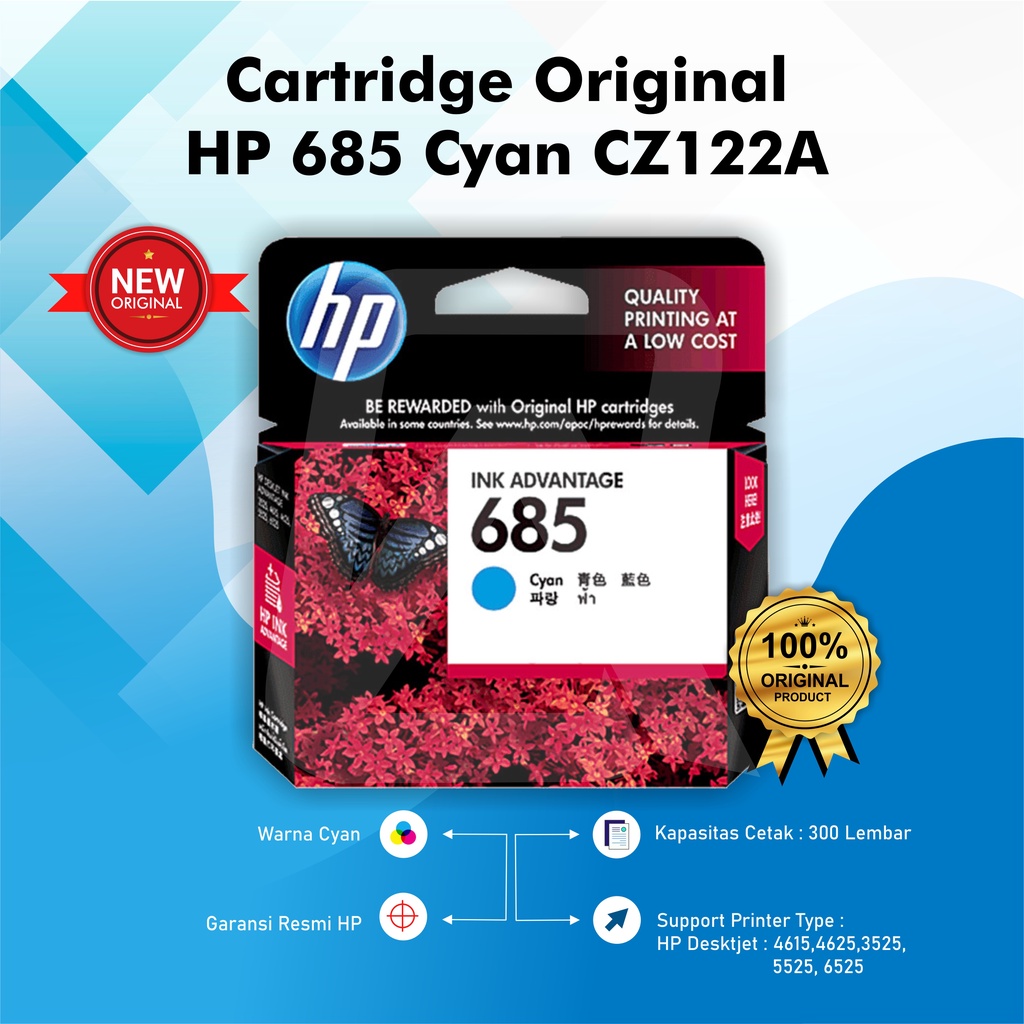 Tinta HP 685 Black &amp; Colour Original Ink Cartridge