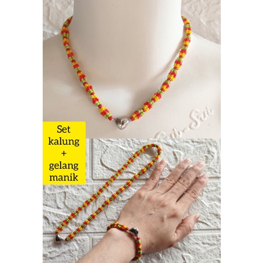 Kalung manik / kalung dayak / kalung manik dayak / kalung manik manik / kalung dayak Kalimantan / ka