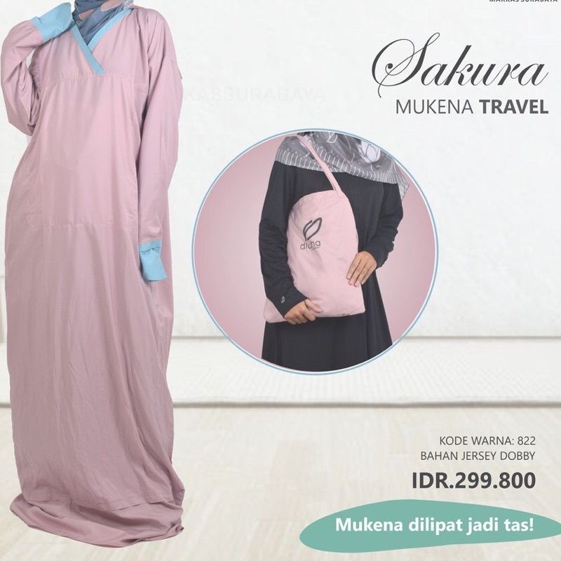 Mukena Travel Sakura Rabbani