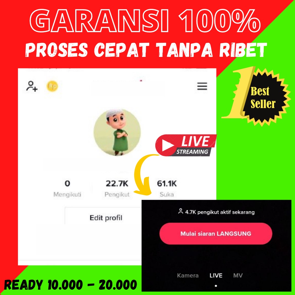 Jual Akun Tiktok Shop Fyp Real Follower Aktif Indo Murah GARANSI TERMURAH