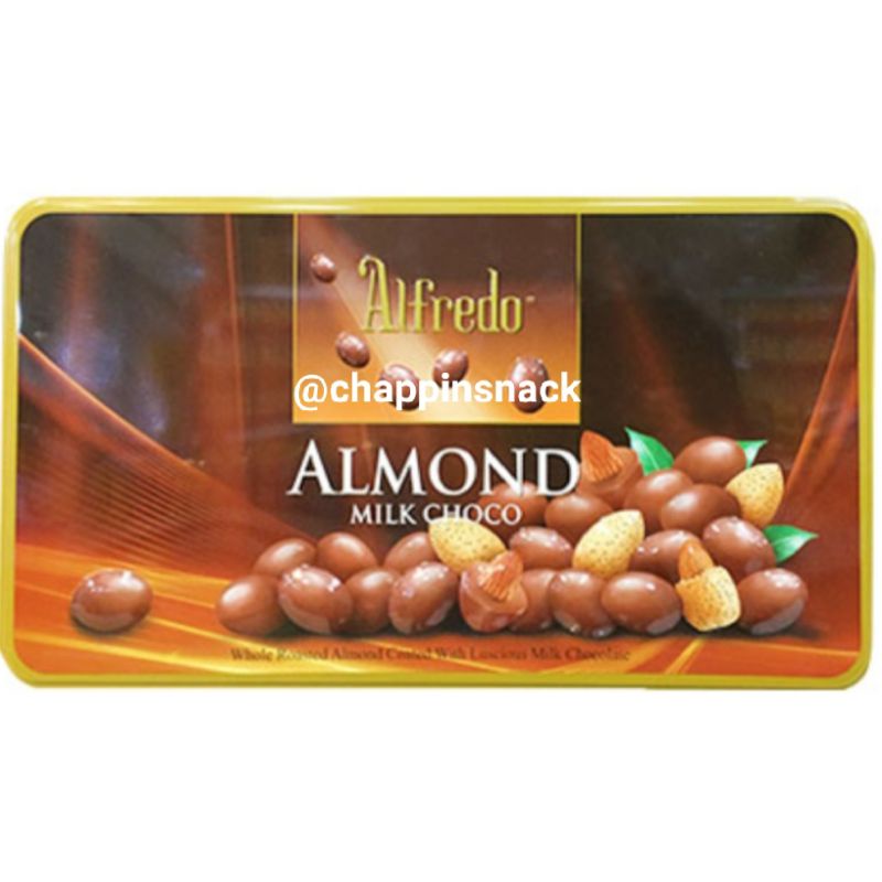 

Coklat almond Alfredo milk choco 180 cokelat import impor