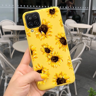 Casing Samsung Galaxy A12 SM-A125F Sunflower Daisy Candy Color Soft