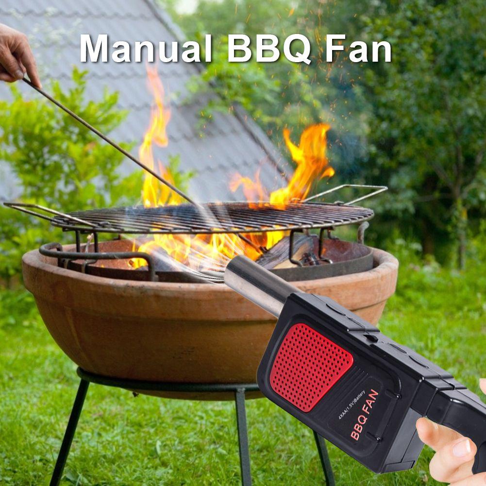 Solighter BBQ Fan Portable Outdoor Handheld Alat Kompor Masak