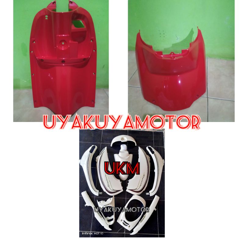 cover body halus scoopy fi cream merah 2013