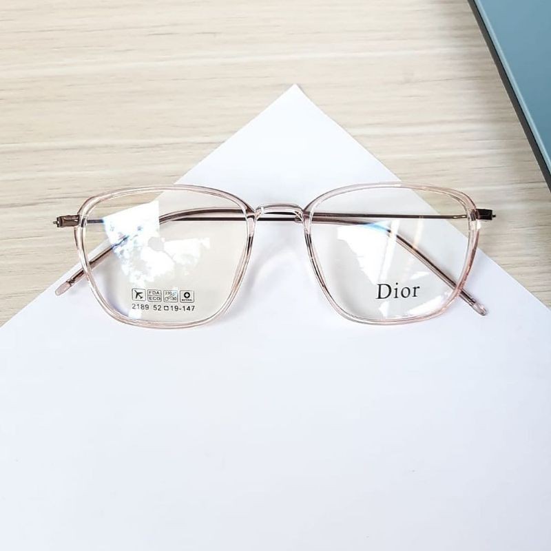 (Bisa COD) KACAMATA PAKET 2189 lensa PHOTOCROMIC minus/normal photocromic grey-Caramel