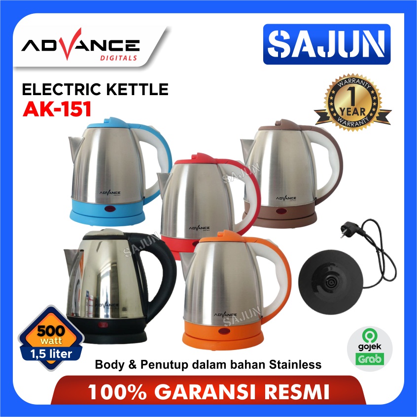 Advance AK-151 Electric Kettle 1,5 Liter Teko Listrik AK151