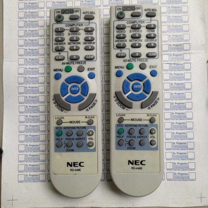 

Exclusive Remote Projector Nec