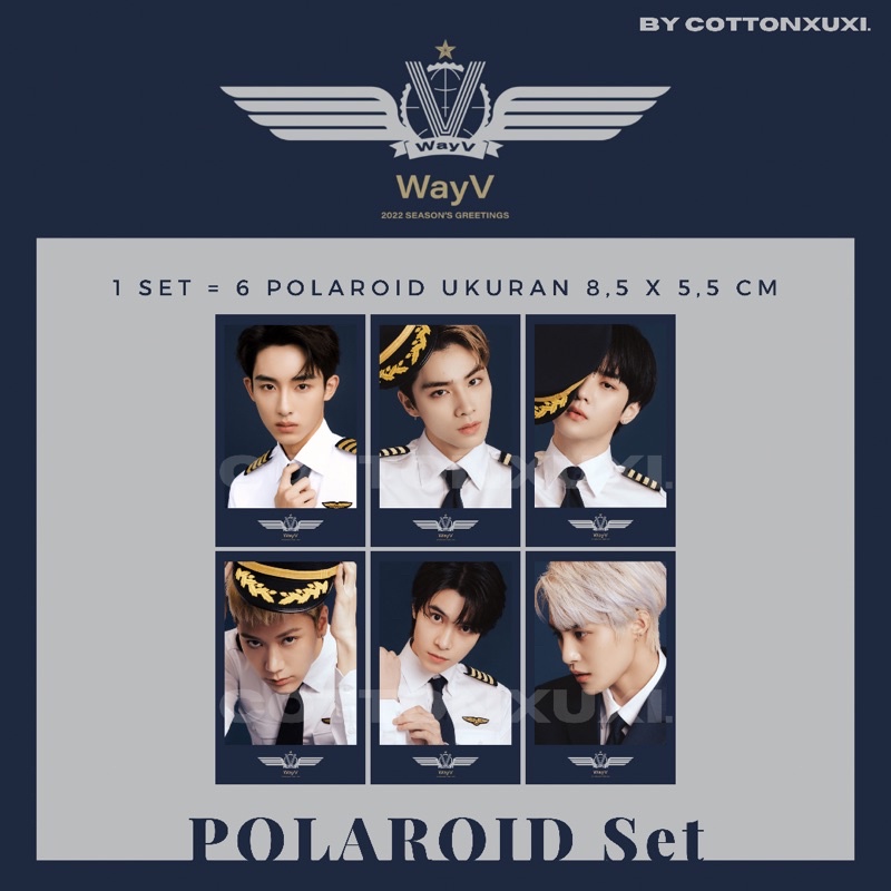 [POLAROID SET] WayV Season’s Greetings 2022 Polaroid Unofficial Photocard Winwin Xiaojun Kun Ten Hen