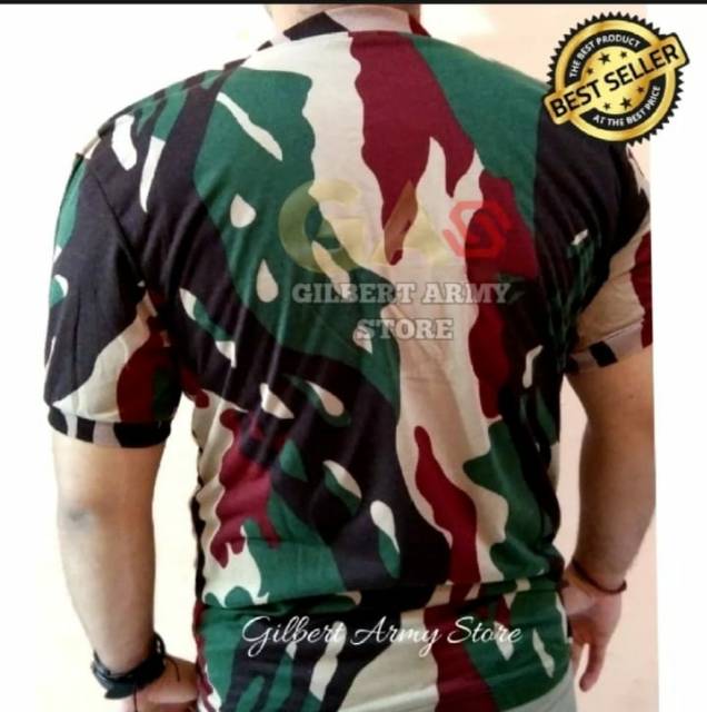 Gilbert Army Store Kaos Loreng Kopasus Tshirt Army Pria Murah Kaos Daleman Loreng Tni Keren Grosir