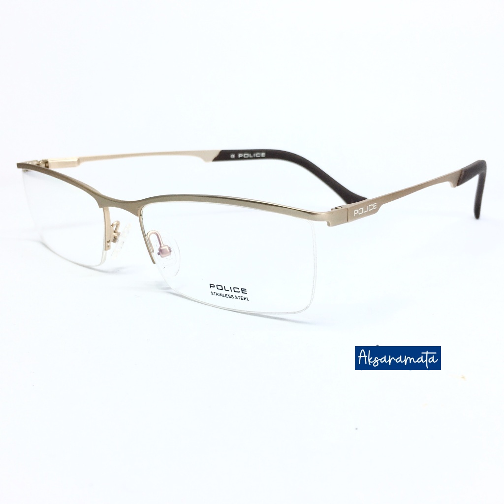 Frame kacamata besi pria wanita half frame kacamata half frame
