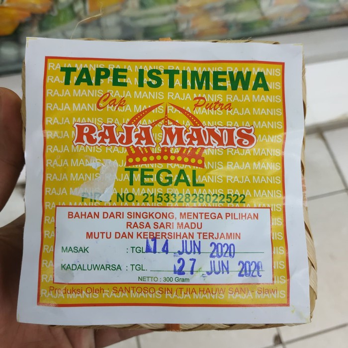 

Tape Singkong Istimewa Raja Manis Tegal / Besek /pics