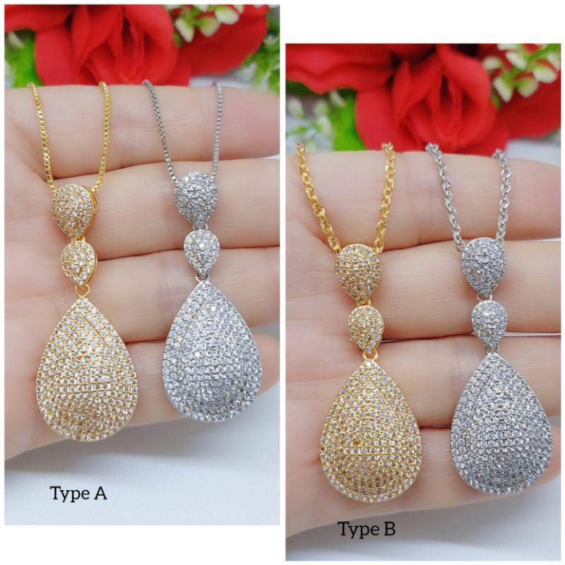 Set Kalung+Liontin Xuping 047 Lapis emas 18k