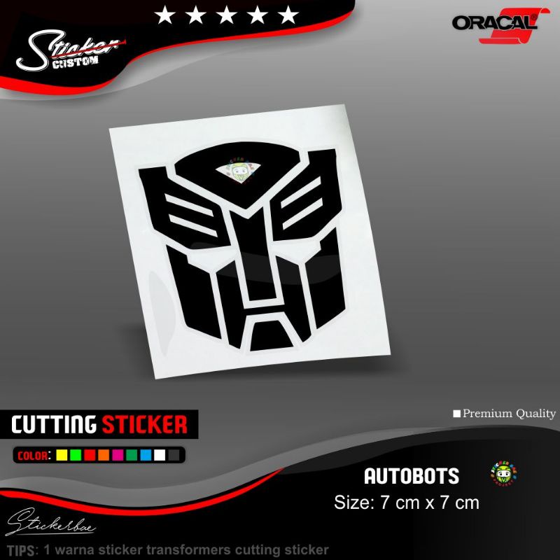 Stiker motor autobots transformers stiker cutting stiker transformer