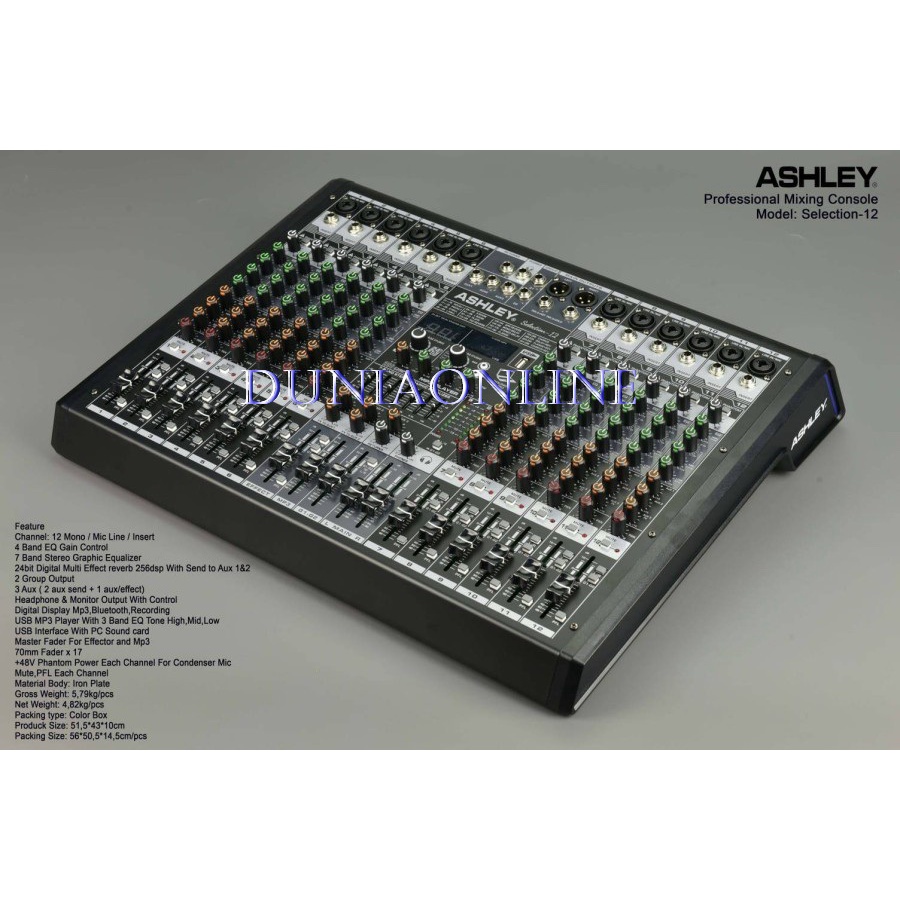 MIXER ASHLEY SELECTION12 ASHLEY SELECTION 12 ORIGINAL MIXER ASHLEY 12 CHANNEL  SELECTION12