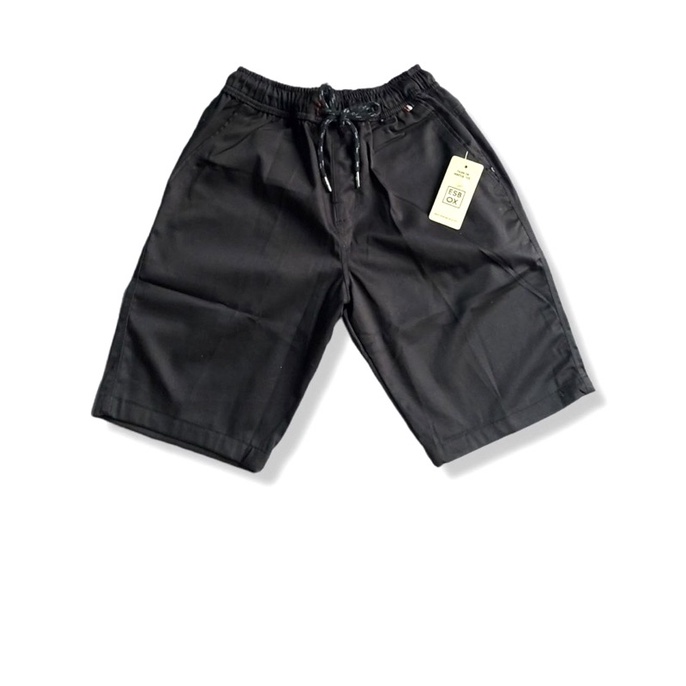 Celana Pendek Bobs Pants / Celana Santai Hitam Pria Remaja & Dewasa ESBOX / Celana Pendek Murah Berk
