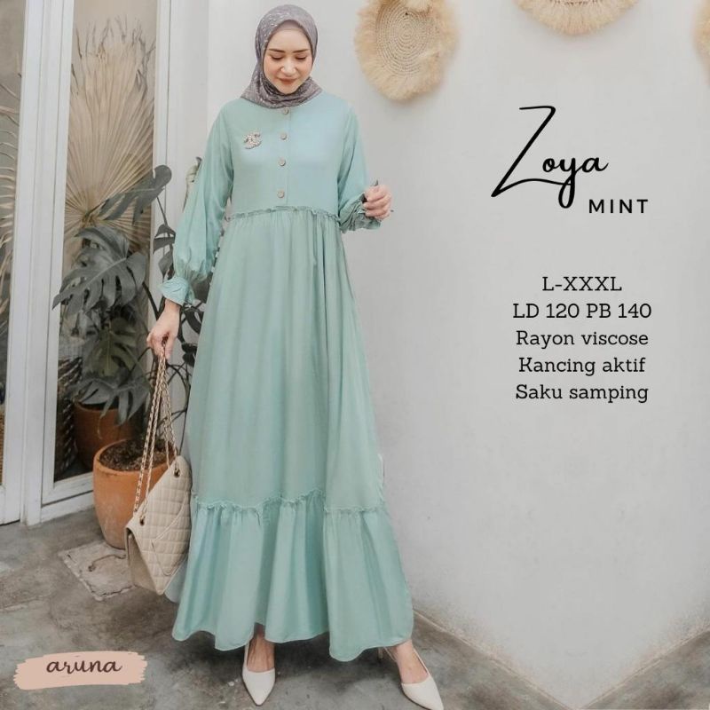 Zoya Maxi/ gamis wanita/ dress