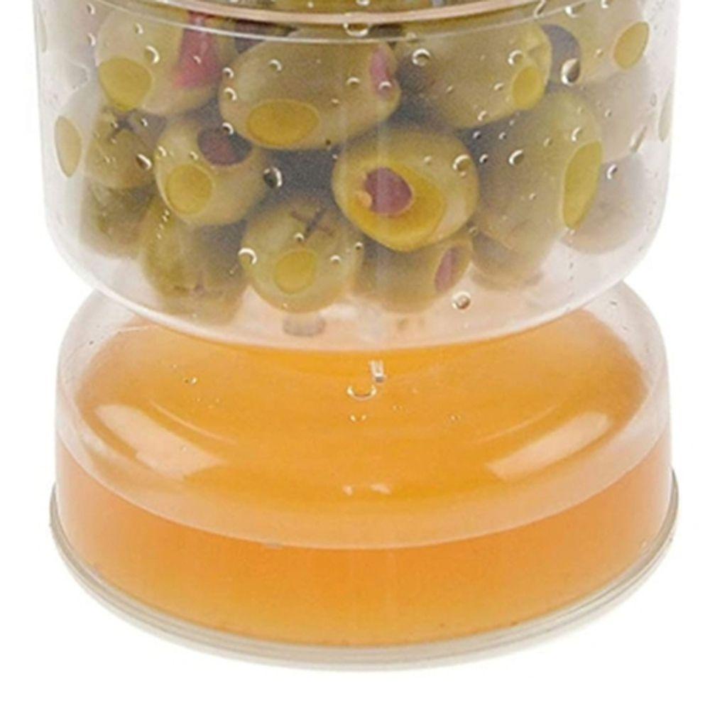 Solighter Pickles Jar New Organizer Pemisah Jus Olives Hourglass Jar