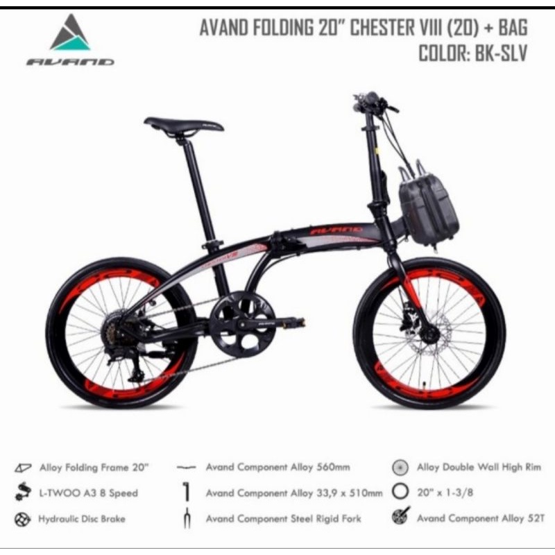 sepeda lipat avand chester VIII