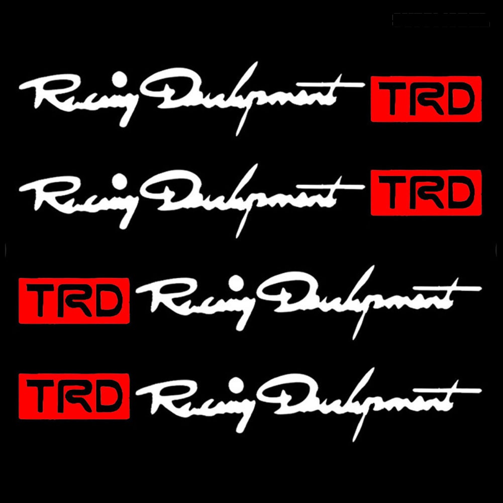 Sl 4Pcs Stiker TRD Racing Development Untuk Handle Pintu Mobil