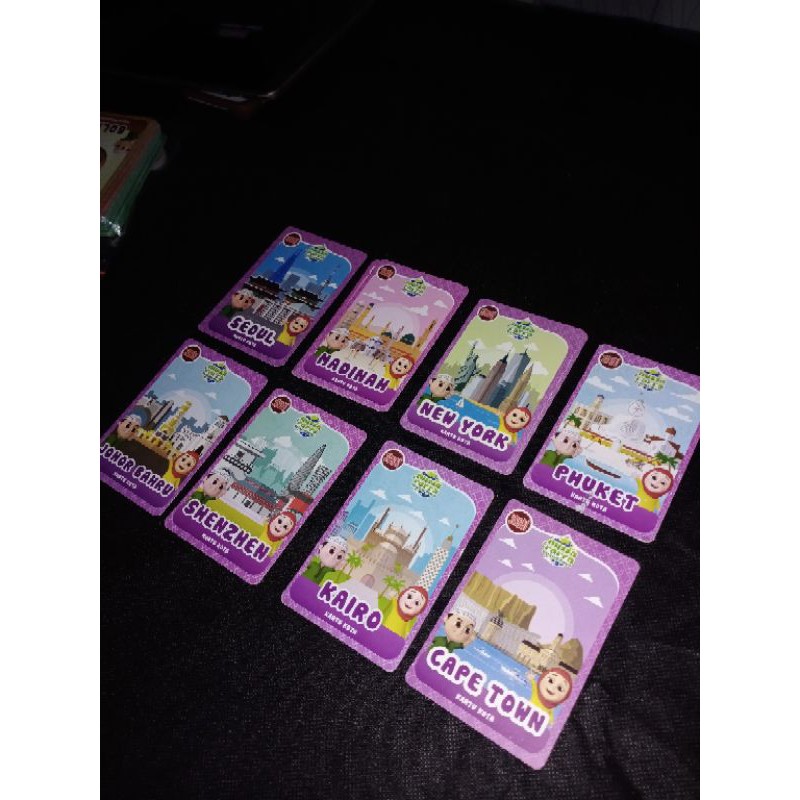 Kartu Kota Choki Choki Nussa & Rarra Keliling dunia