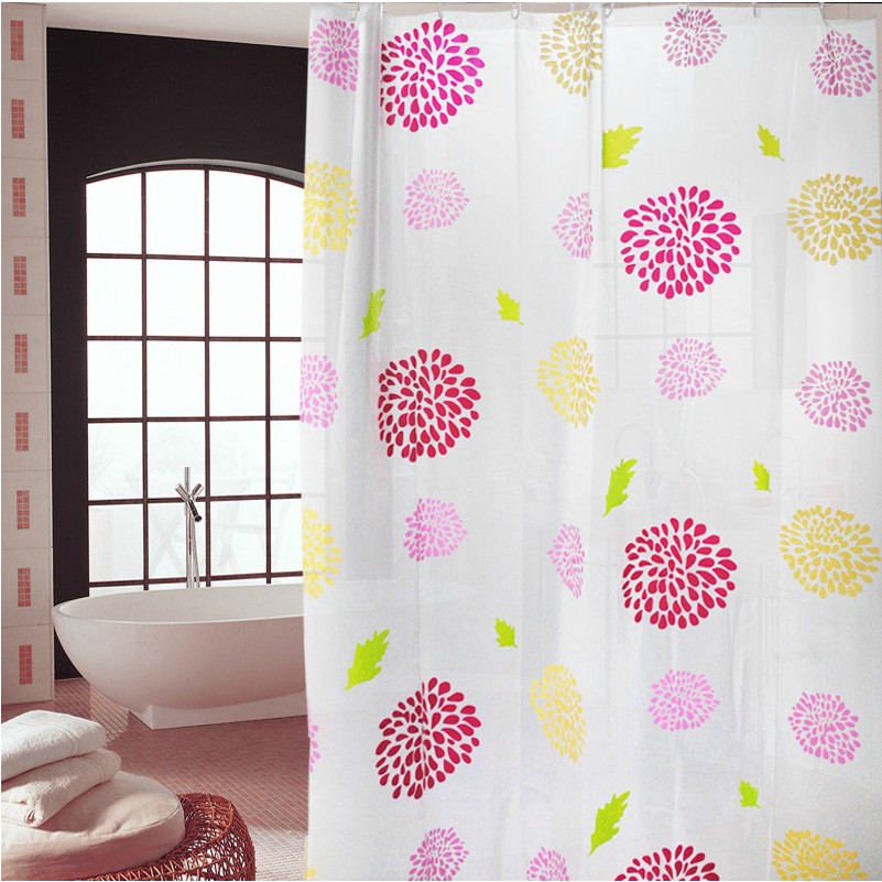 Tirai Kamar Mandi 180 x 180cm Bahan Tebal / Shower Curtain