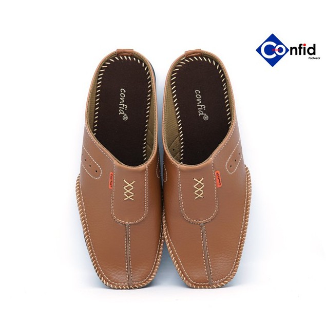 Sepatu Selop Bahan Kulit New Style Anti Slip Branded (Beta 02)