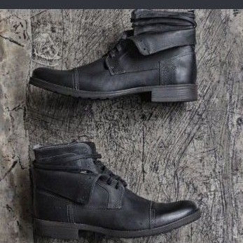 Democrata Boots Kulit Made in Brazil hitam Original