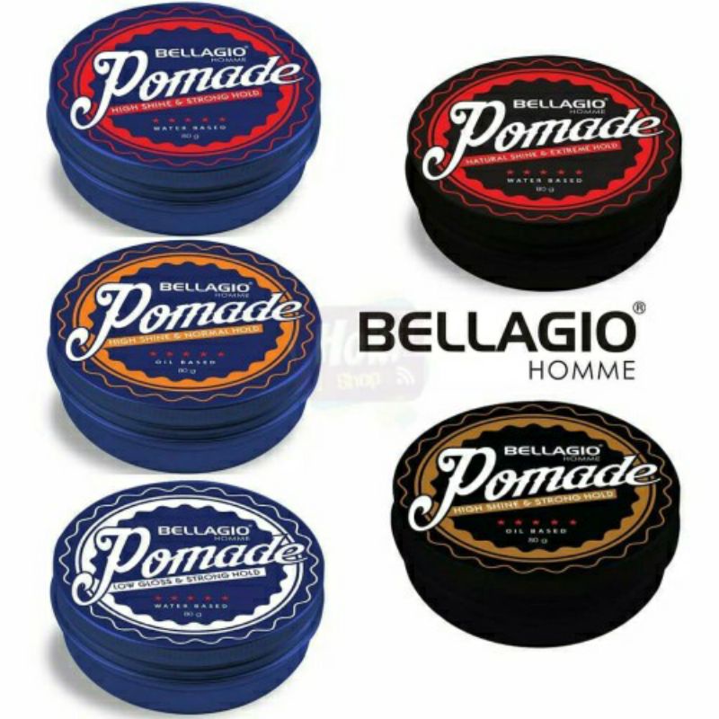 Bellagio Pomade And Kids 80 gr | 40gr Extreme Hold|Strong Hold~Pomade Bellagio Original 100%