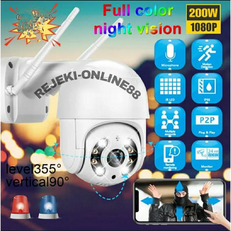 IP Camera CCTV Outdoor ICSEE 8MP PTZ Speed Dome Wireless