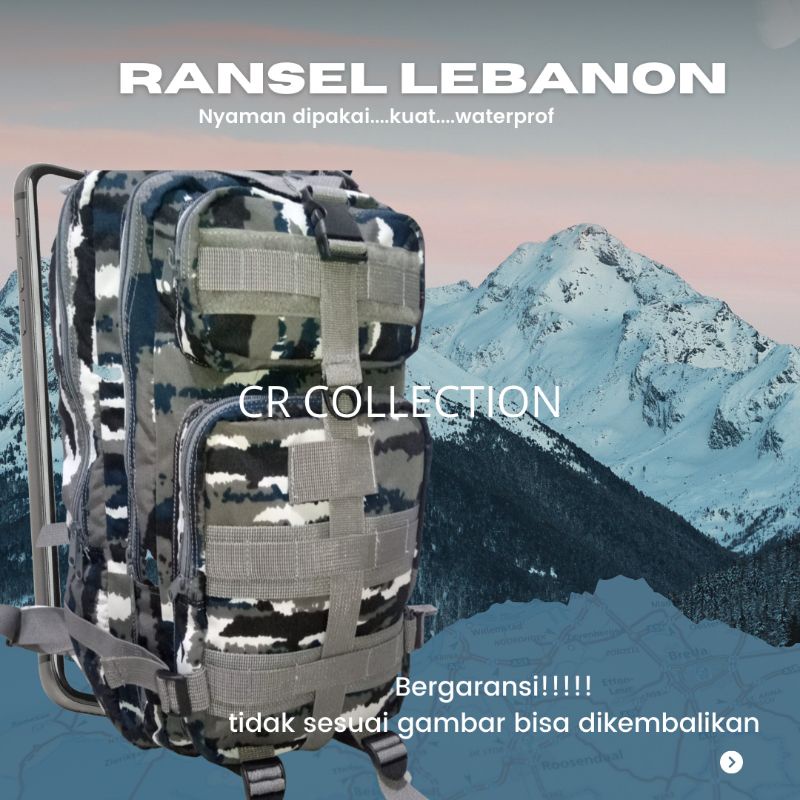 Ransel TAS RANSEL PRIA ARMY/RANSEL TNI/RANSEL LEBANON/RANSEL ARMY 3P Tas Army