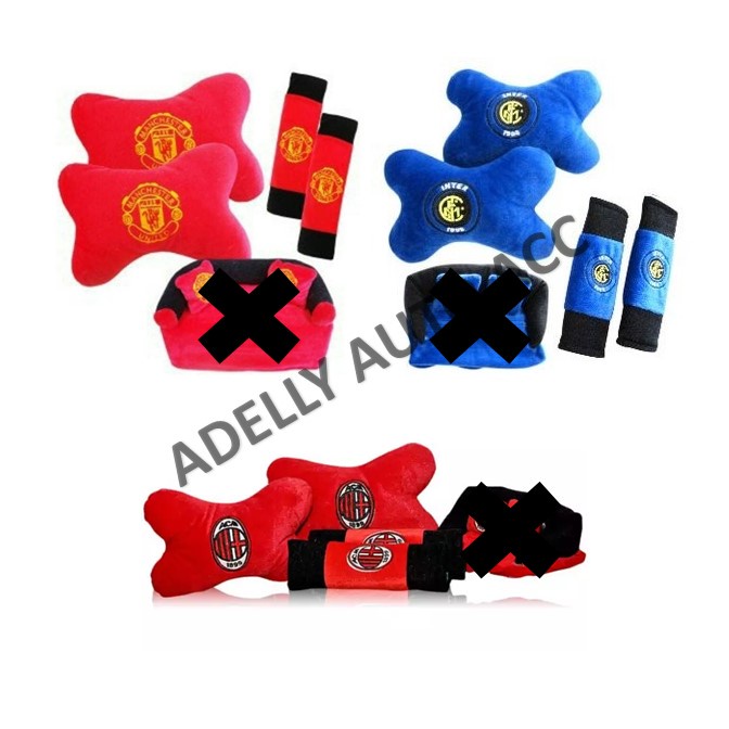 Bantal Mobil 2 in 1 Motif Klub Bola