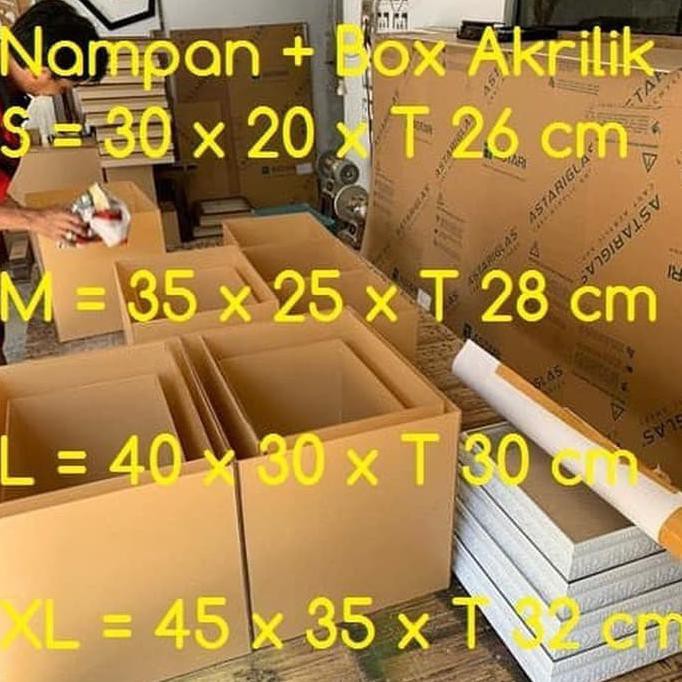 PROMO TERMURAH CUSTOM+BOX ACRYLIC Nampan Box Kotak Baki Hantaran Seserahan Sangjit AR301