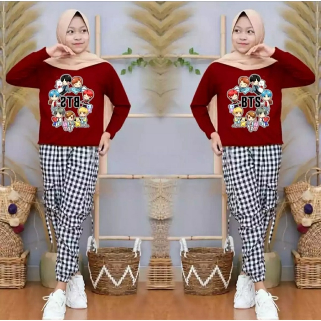 [RXFK] Setelan Wanita Remaja / Setelan / Baju Setelan Wanita / Stelan Korea / Baju Dan Celana