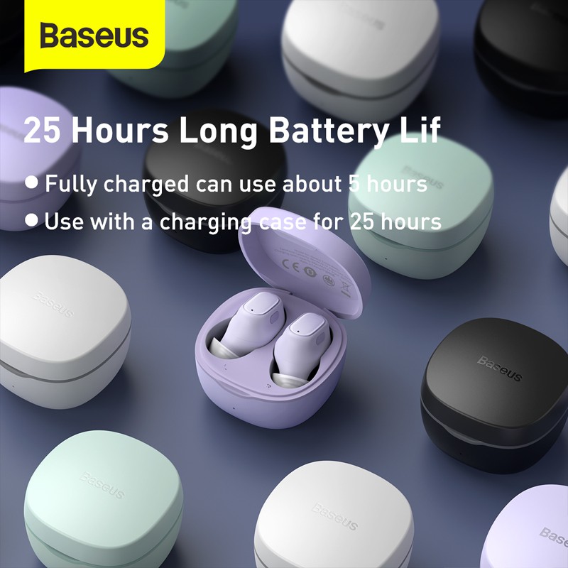 Baseus Encok WM01 True Wireless Bluetooth Earphone Mini Earbuds TWS Image 3