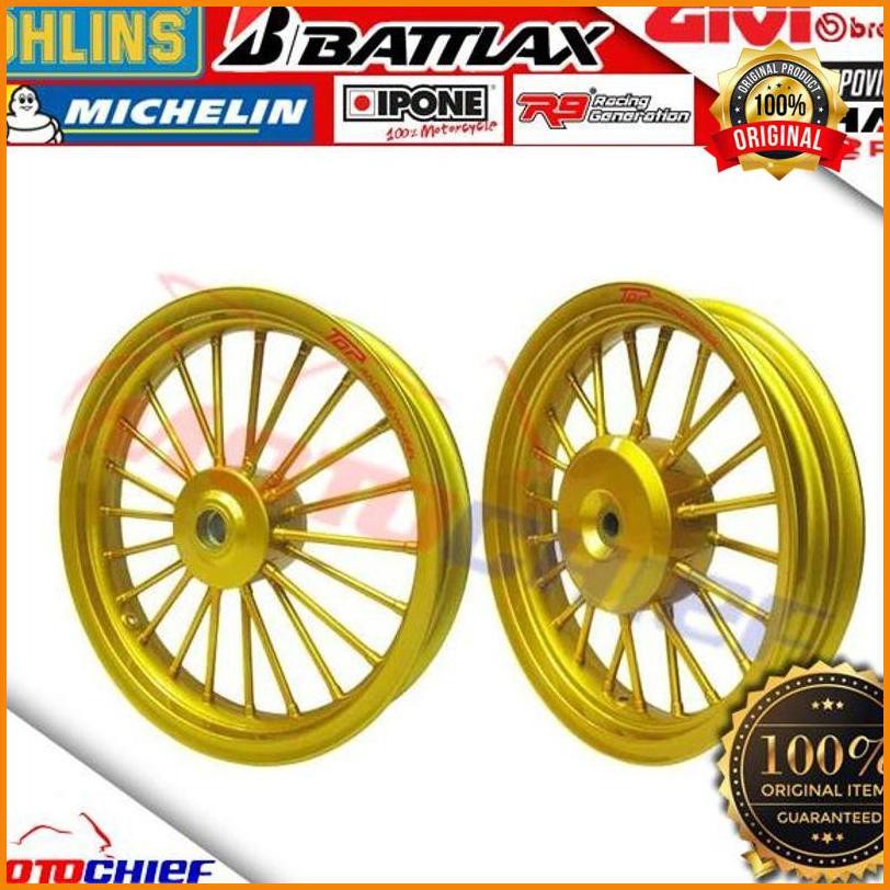 ▼Garansi✪ Velg Tapak Lebar Top Vario 125 Vario 150 Andong - Full Gold Μ