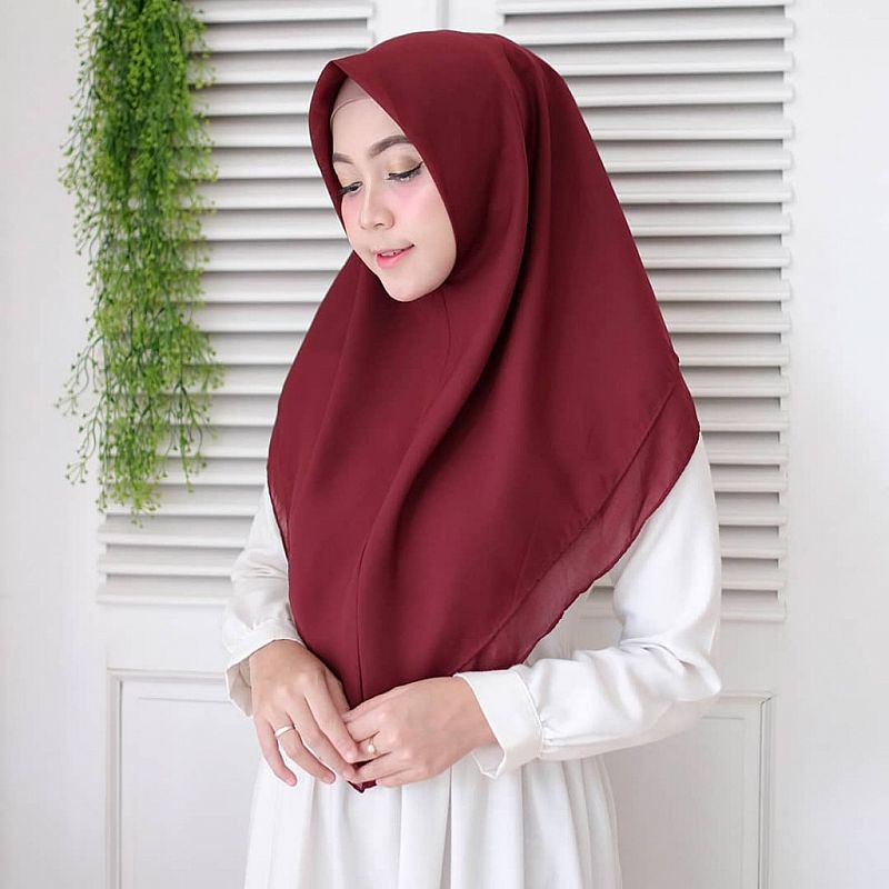 KAYLA INSTAN / HIJAB KERUDUNG INSTAN DOUBLE HYCONT / POLLYCOTTON 2 LAYER / SEGI4 INSTAN