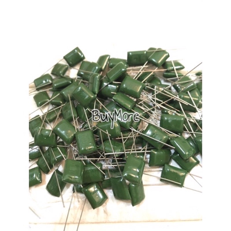 (Isi 10 pcs) Kapasitor Milar 103 104 223 224 333 Capasitor Milar Hijau 104 Milar 100V Kapasitor 100V