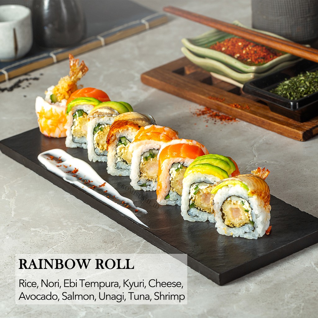 

RAINBOW ROLL | PERSONAL SIZE SUSHI