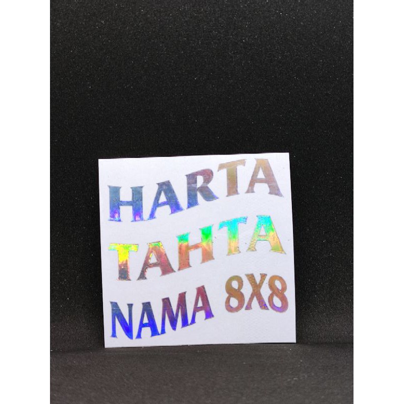 Stiker Harta Tahta Costum - harta tahta hologram