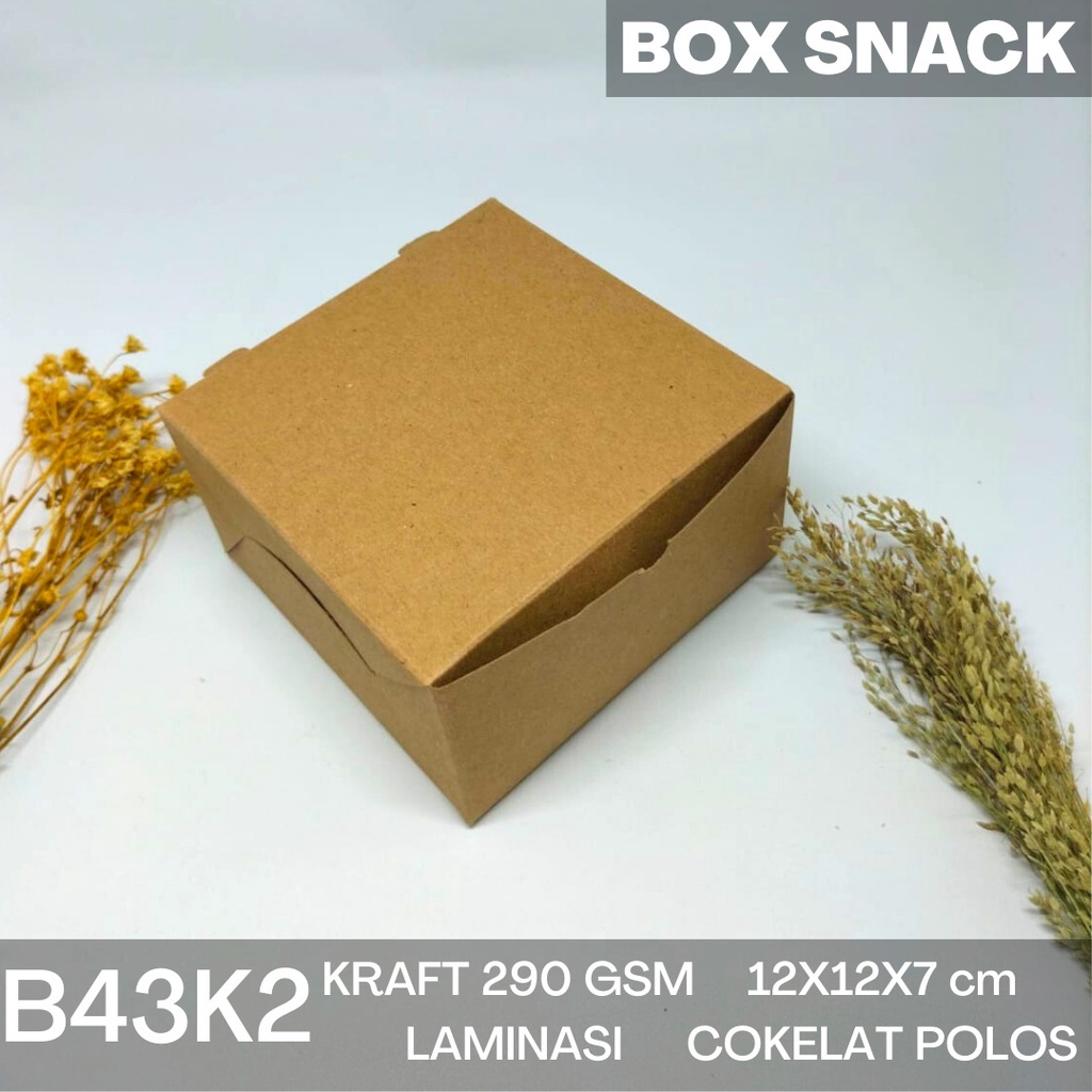 Box Snack Dus Snack Snack Box 12X12X7 (B43K2-Laminasi)