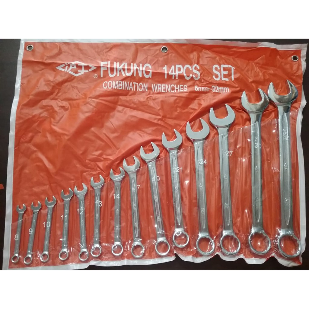 Kunci Ringpass Set 14 Pcs 8-32 MM FUKUNG