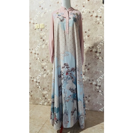 Preloved Ria Miranda x Cotton Ink set "Niesha Dress" with hijab