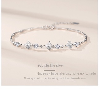 [925Perhiasan Perak] 925 Sterling Silver Ginkgo Daun Gelang Perempuan Versi Korea All-Match Unik Mori Gelang Fashion Pacar Kecil Segar ins Gelang520 Hadiah