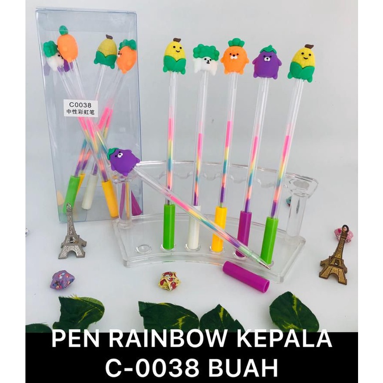 

WS99 - Pulpen/ Pen GEL DENGAN KEPALA KARTUN BUAH. MURAH DAN BAGUS ISI 1 PEN