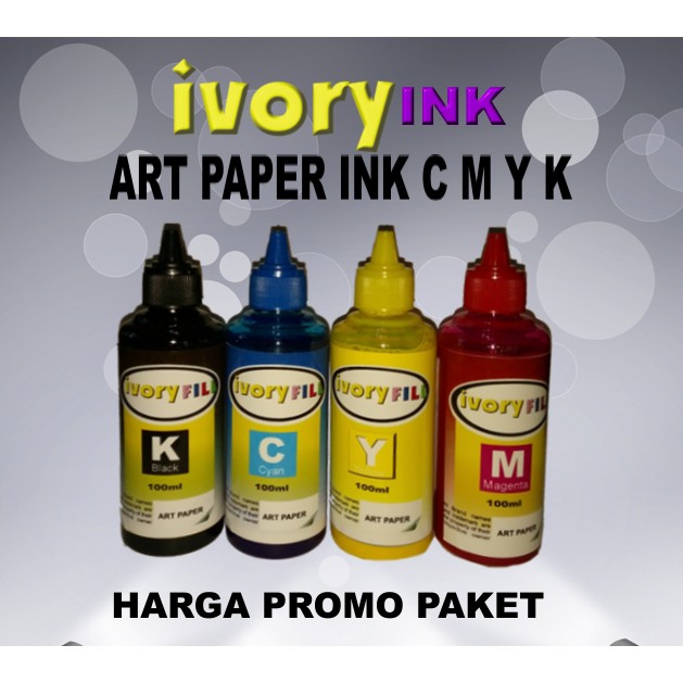 paket tinta art paper ivoryfill artpaper 4 warna CMYK grade A anti luntur