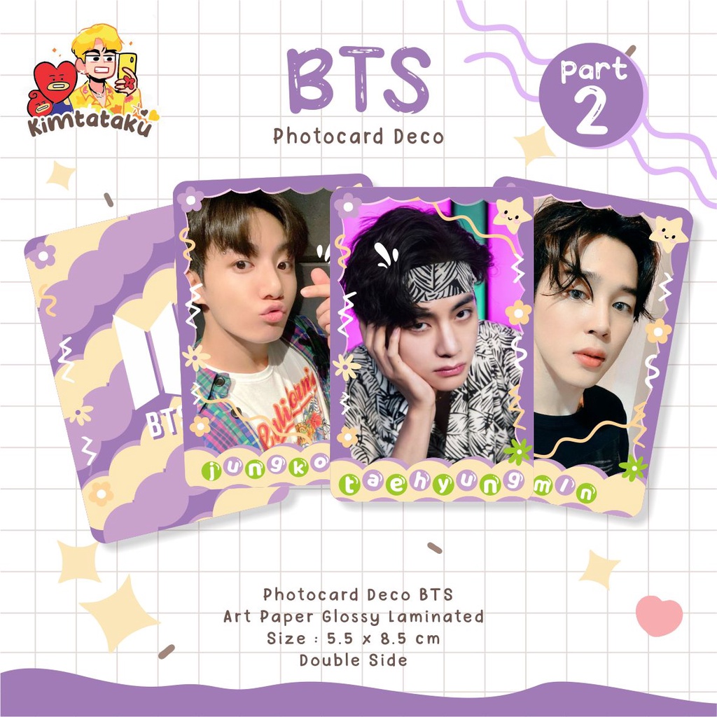 READY STOK PHOTOCARD DECO BTS | FREEBIES | CUTE AESTHETIC PART 2