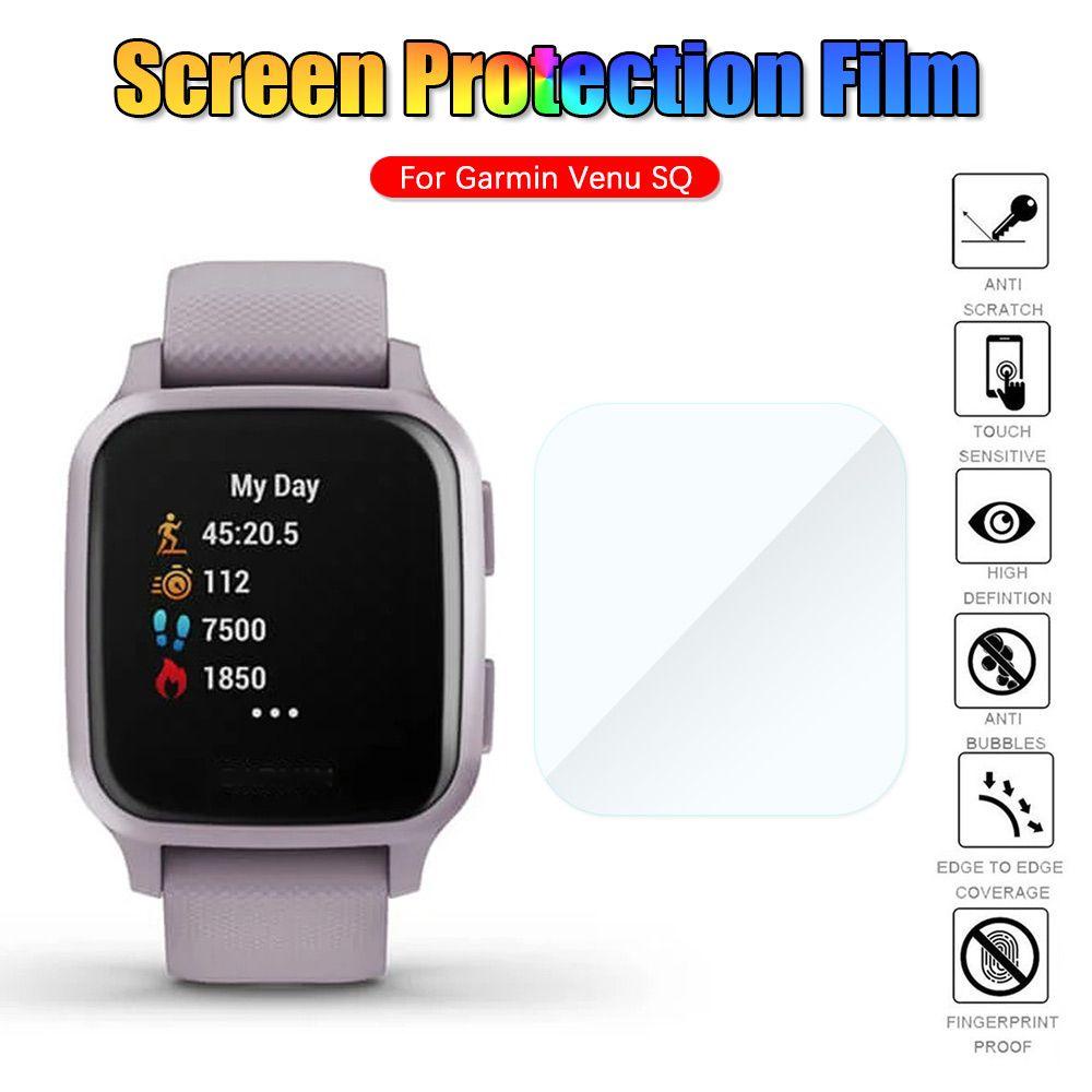 POPULAR Populer Film Pelindung Aksesoris Pengganti Bening Tahan Benturan Bahan Kaca Tempered Lembut Untuk Garmin Venu SQ SQ Music