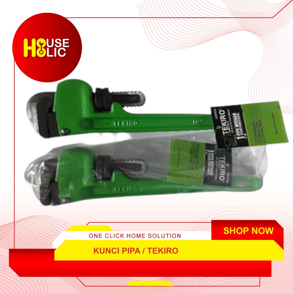 TEKIRO Kunci Pipa Ledeng 8&quot; / Pipe Wrench 8 Inch