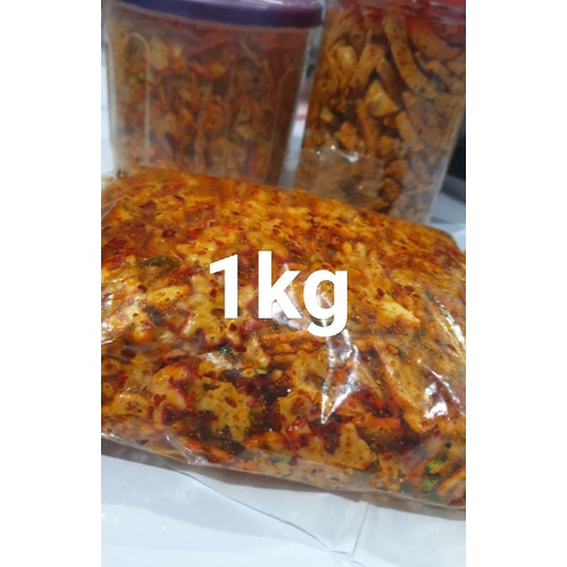 

seblak kerupuk bintang extra pedas daun jeruk isi 1kg